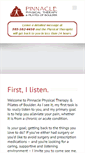 Mobile Screenshot of pinnaclephysicaltherapyboulder.com